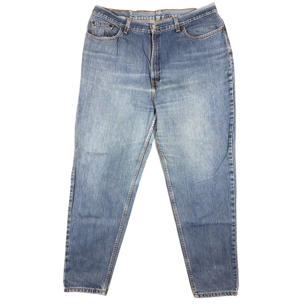Levis 550 Vintage Womens 20W M Blue Relaxed Fit Tapered Leg High Rise Jeans USA